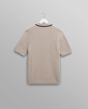 Wax London - Bury Zip Polo